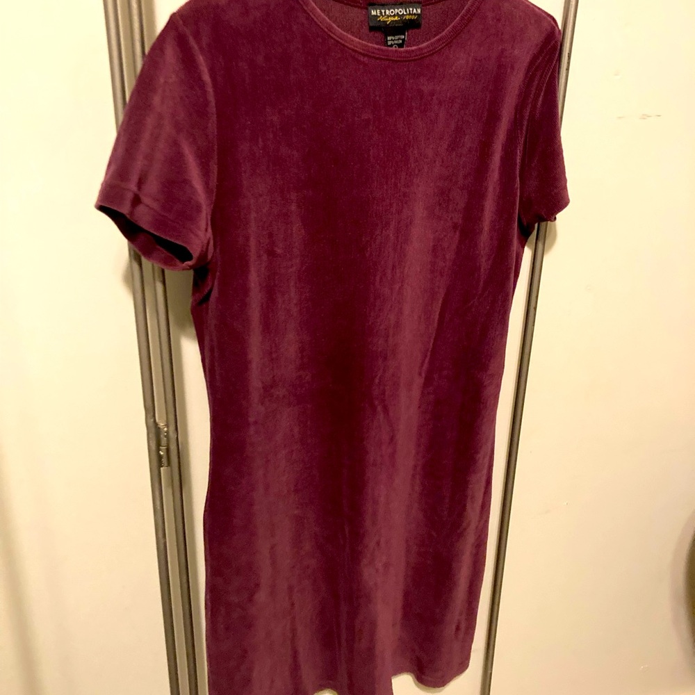 Metropolitan Velvety Dress Women’s Large Deep Purple